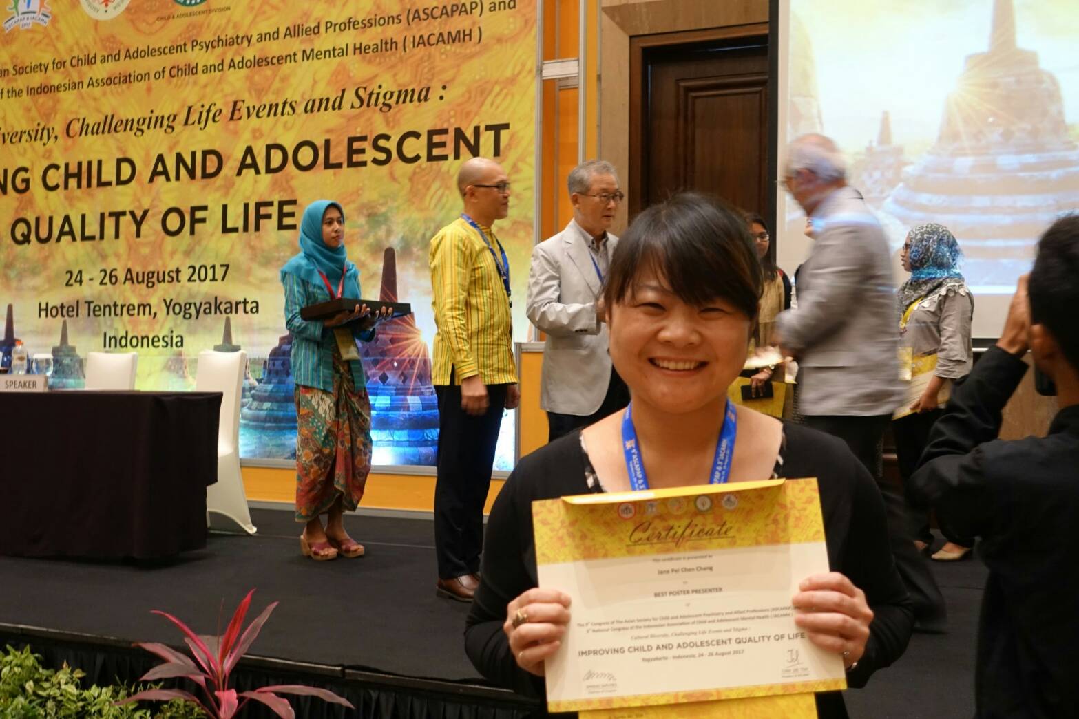 恭賀MBI成員張倍禎醫師榮獲第九屆亞洲兒童青少年精神醫學會最佳壁報論文獎