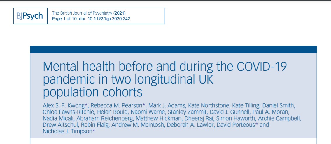 COVID-19疫情也會影響心理健康？