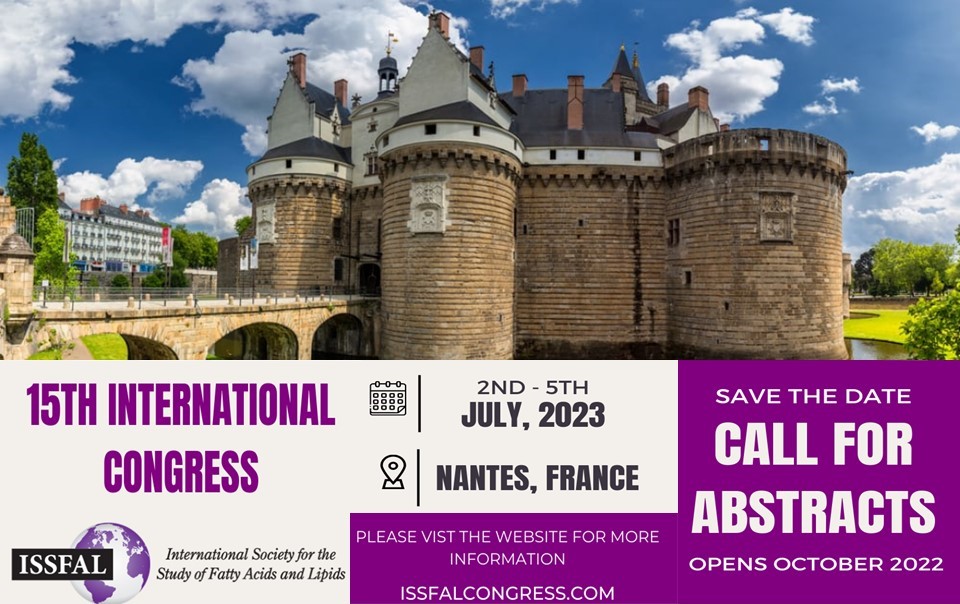 ISSFAL 2023年會徵稿中─參與世界一流的脂防酸研究殿堂，就趁現在！