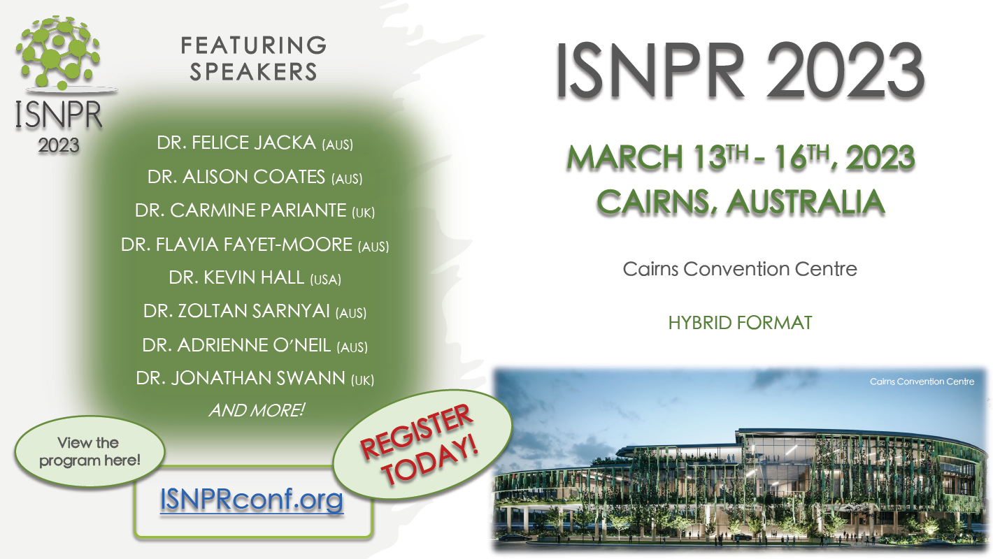前往澳洲體驗大自然，吸收最新營養精神研究-2023年ISNPR年會熱烈報名中!